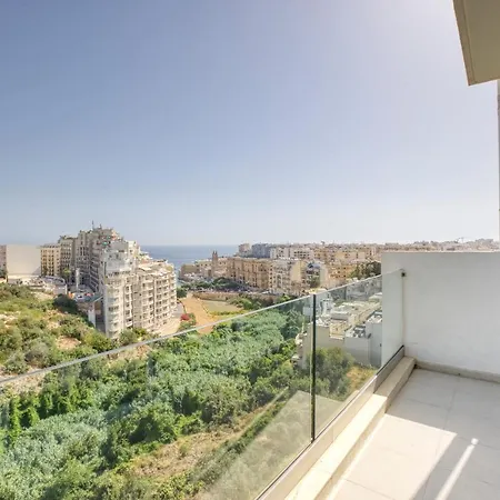 Beautiful Hill Apt, With Balcony, Seaviews & Wifi By 360 Estates * Saint Julian's