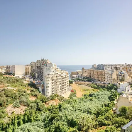 アパート Beautiful Hill Apt, With Balcony, Seaviews & Wifi By 360 Estates Saint Julian's